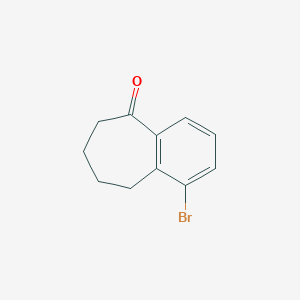 molecular formula C11H11BrO B3030192 1-bromo-6,7,8,9-tetrahydro-5H-benzo[7]annulen-5-one CAS No. 87779-79-1