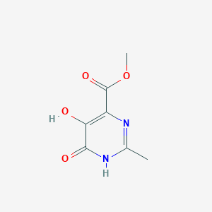 molecular formula C7H8N2O4 B3030197 Methyl 5,6-dihydroxy-2-methylpyrimidine-4-carboxylate CAS No. 878158-18-0