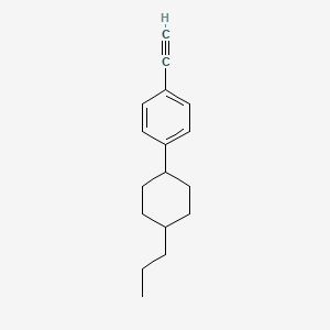molecular formula C17H22 B3030208 1-Ethynyl-4-(4-propylcyclohexyl)benzene CAS No. 88074-73-1