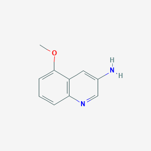 molecular formula C10H10N2O B3030209 5-Methoxyquinolin-3-amine CAS No. 881668-93-5