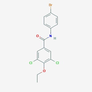 molecular formula C15H12BrCl2NO2 B303021 N-(4-bromophenyl)-3,5-dichloro-4-ethoxybenzamide 