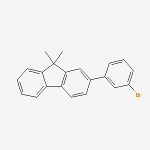 molecular formula C21H17Br B3030211 2-(3-bromophenyl)-9,9-dimethyl-9H-fluorene CAS No. 881912-14-7