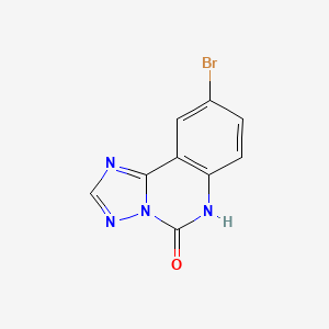 molecular formula C9H5BrN4O B3030214 9-Bromo-[1,2,4]triazolo[1,5-c]quinazolin-5(6H)-one CAS No. 882517-92-2