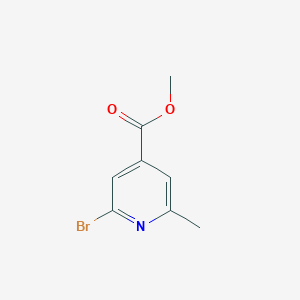 molecular formula C8H8BrNO2 B3030224 Methyl 2-Bromo-6-methylisonicotinate CAS No. 884494-71-7