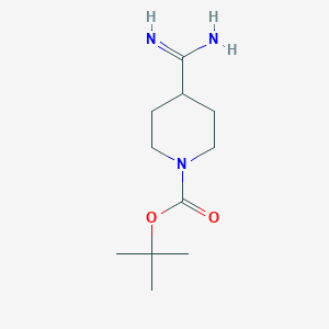 molecular formula C11H21N3O2 B3030244 Tert-butyl 4-carbamimidoylpiperidine-1-carboxylate CAS No. 885270-23-5