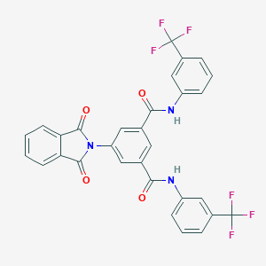 molecular formula C30H17F6N3O4 B303025 5-(1,3-dioxo-1,3-dihydro-2H-isoindol-2-yl)-N~1~,N~3~-bis[3-(trifluoromethyl)phenyl]isophthalamide 