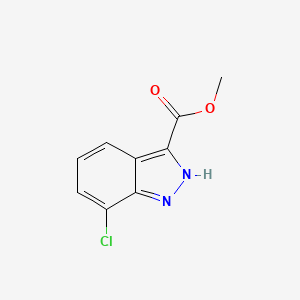 molecular formula C9H7ClN2O2 B3030267 Methyl 7-chloro-1H-indazole-3-carboxylate CAS No. 885278-56-8