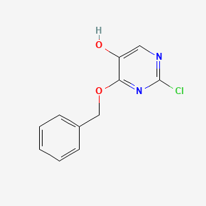 molecular formula C11H9ClN2O2 B3030275 4-(Benzyloxy)-2-chloropyrimidin-5-ol CAS No. 885952-28-3