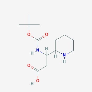 3-((tert-Butoxycarbonyl)amino)-3-(piperidin-2-yl)propanoic acid