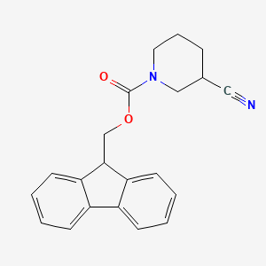 molecular formula C21H20N2O2 B3030282 3-氰基-1-N-Fmoc-哌啶 CAS No. 886362-86-3
