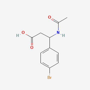 molecular formula C11H12BrNO3 B3030283 3-乙酰氨基-3-(4-溴苯基)丙酸 CAS No. 886363-73-1