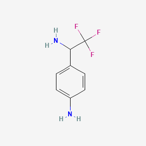 4-(1-Amino-2,2,2-trifluoroethyl)aniline
