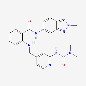 2-[[2-(dimethylcarbamoylamino)pyridin-4-yl]methylamino]-N-(2-methylindazol-6-yl)benzamide