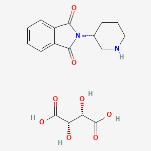 molecular formula C17H20N2O8 B3030308 (R)-2-(Piperidin-3-yl)isoindoline-1,3-dione (2S,3S)-2,3-dihydroxysuccinate CAS No. 886588-62-1