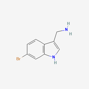 molecular formula C9H9BrN2 B3030325 (6-Bromo-1H-indol-3-yl)methanamine CAS No. 887581-34-2