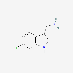 molecular formula C9H9ClN2 B3030326 (6-chloro-1H-indol-3-yl)methanamine CAS No. 887581-88-6