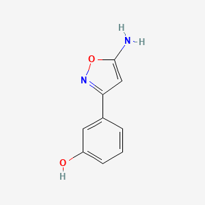 molecular formula C9H8N2O2 B3030330 3-(5-Aminoisoxazol-3-yl)phenol CAS No. 887591-58-4