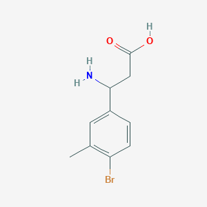 molecular formula C10H12BrNO2 B3030333 3-Amino-3-(4-bromo-3-methyl-phenyl)-propionic acid CAS No. 887594-46-9