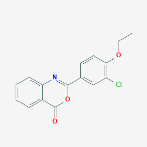 molecular formula C16H12ClNO3 B303034 2-(3-chloro-4-ethoxyphenyl)-4H-3,1-benzoxazin-4-one 