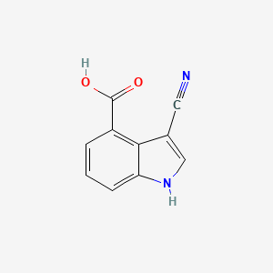 molecular formula C10H6N2O2 B3030348 3-Cyano-1H-indole-4-carboxylic acid CAS No. 889942-85-2