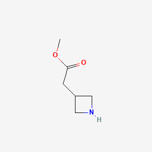 molecular formula C6H11NO2 B3030353 Methyl 2-(azetidin-3-yl)acetate CAS No. 890849-61-3