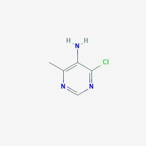molecular formula C5H6ClN3 B3030358 4-Chloro-6-methylpyrimidin-5-amine CAS No. 89182-18-3