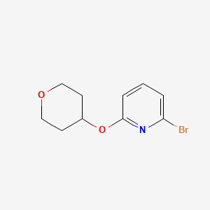 molecular formula C10H12BrNO2 B3030363 2-Bromo-6-(tetrahydropyran-4-yloxy)pyridine CAS No. 892502-16-8