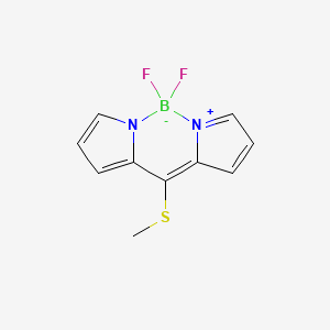 [2-[(Methylthio)(2H-pyrrol-2-ylidene)methyl]-1H-pyrrole](difluoroborane)