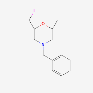 4-Benzyl-2-(iodomethyl)-2,6,6-trimethylmorpholine