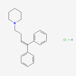 molecular formula C21H26ClN B3030374 1-(4,4-Diphenylbut-3-en-1-yl)piperidine hydrochloride CAS No. 89410-63-9