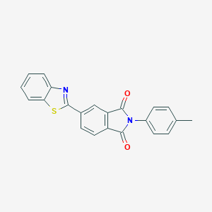 molecular formula C22H14N2O2S B303038 5-(1,3-benzothiazol-2-yl)-2-(4-methylphenyl)-1H-isoindole-1,3(2H)-dione 