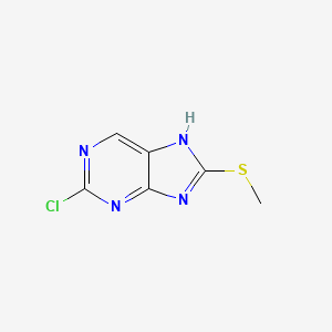 2-Chloro-8-(methylthio)-7H-purine