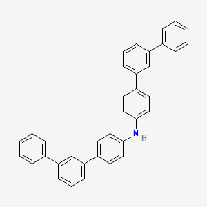 molecular formula C36H27N B3030388 N-[1,1':3',1''-terphenyl]-4-yl-[1,1':3',1''-Terphenyl]-4-amine CAS No. 897671-71-5