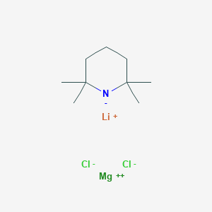 molecular formula C9H18Cl2LiMgN B3030391 Lithium magnesium 2,2,6,6-tetramethylpiperidin-1-ide dichloride CAS No. 898838-07-8