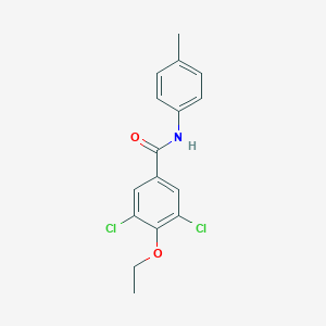 molecular formula C16H15Cl2NO2 B303042 3,5-dichloro-4-ethoxy-N-(4-methylphenyl)benzamide 