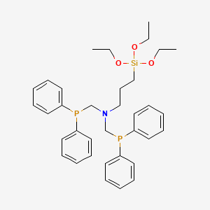 N,N-Bis[(diphenylphosphino)methyl]-3-(triethoxysilyl)propylamine