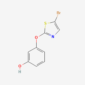 molecular formula C9H6BrNO2S B3030427 3-(5-Bromothiazol-2-yloxy)phenol CAS No. 904961-08-6