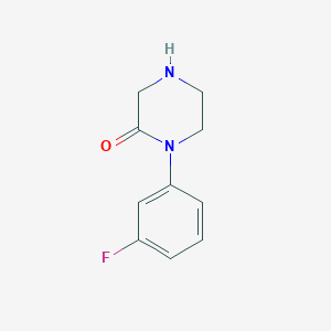 molecular formula C10H11FN2O B3030448 1-(3-Fluorophenyl)piperazin-2-one CAS No. 907972-57-0