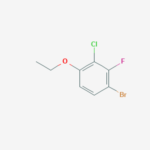 molecular formula C8H7BrClFO B3030458 1-Bromo-3-chloro-4-ethoxy-2-fluorobenzene CAS No. 909122-14-1