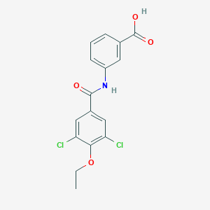molecular formula C16H13Cl2NO4 B303046 3-[(3,5-二氯-4-乙氧基苯甲酰)氨基]苯甲酸 