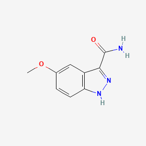 molecular formula C9H9N3O2 B3030469 5-methoxy-1H-indazole-3-carboxamide CAS No. 91085-70-0