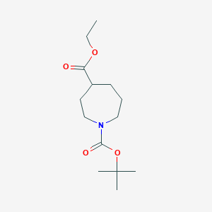 molecular formula C14H25NO4 B3030484 1-tert-Butyl 4-ethyl azepane-1,4-dicarboxylate CAS No. 912444-90-7