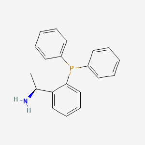 molecular formula C20H20NP B3030491 (S)-1-(2-(二苯基膦基)苯基)乙胺 CAS No. 913196-43-7