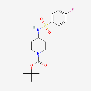 molecular formula C16H23FN2O4S B3030495 tert-Butyl 4-(4-fluorophenylsulfonamido)piperidine-1-carboxylate CAS No. 913634-49-8