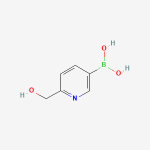 molecular formula C6H8BNO3 B3030500 6-(Hydroxymethyl)pyridine-3-boronic acid CAS No. 913835-98-0