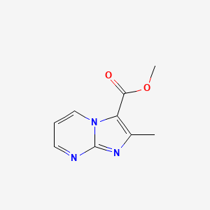 molecular formula C9H9N3O2 B3030501 Methyl 2-methylimidazo[1,2-a]pyrimidine-3-carboxylate CAS No. 914219-81-1