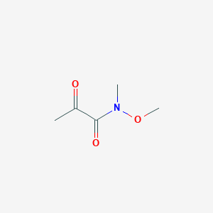molecular formula C5H9NO3 B3030502 N-Methoxy-N-methyl-2-oxopropanamide CAS No. 914220-85-2