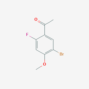 molecular formula C9H8BrFO2 B3030503 1-(5-Bromo-2-fluoro-4-methoxyphenyl)ethanone CAS No. 914221-54-8