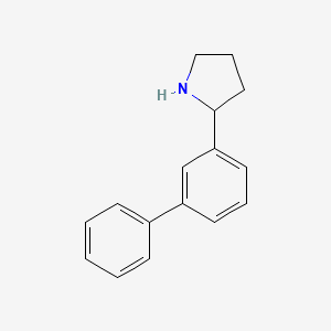 molecular formula C16H17N B3030507 2-([1,1'-Biphenyl]-3-yl)pyrrolidine CAS No. 914299-84-6