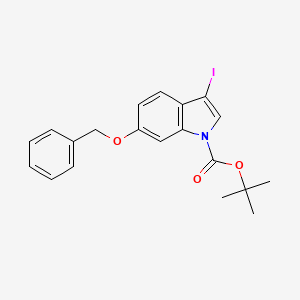 molecular formula C20H20INO3 B3030510 6-苄氧基-3-碘吲哚-1-羧酸叔丁酯 CAS No. 914349-30-7